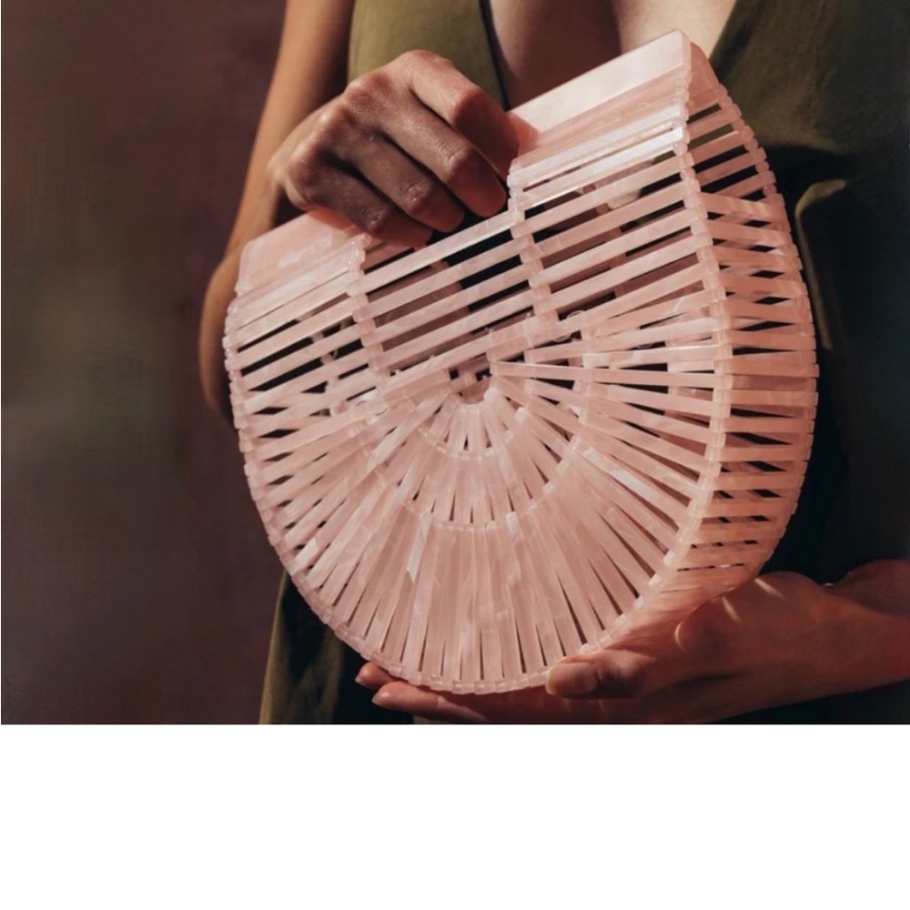 Cult Gaia Pink Clutch